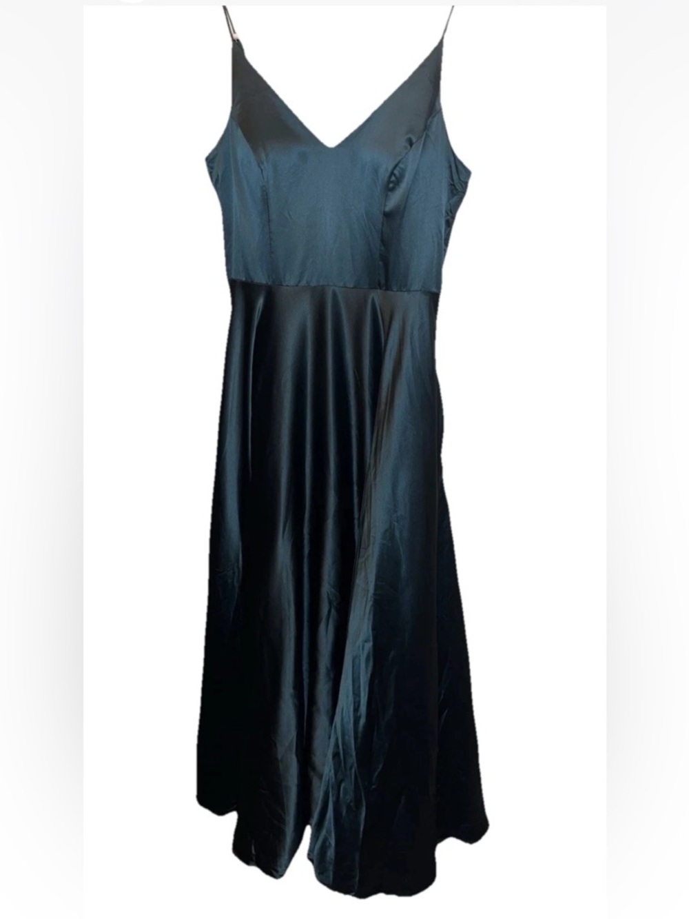 Windsor Emerald Green A Line Spaghetti Strap Maxi Dress Juniors Size 7 NWT Dance - Picture 3 of 7